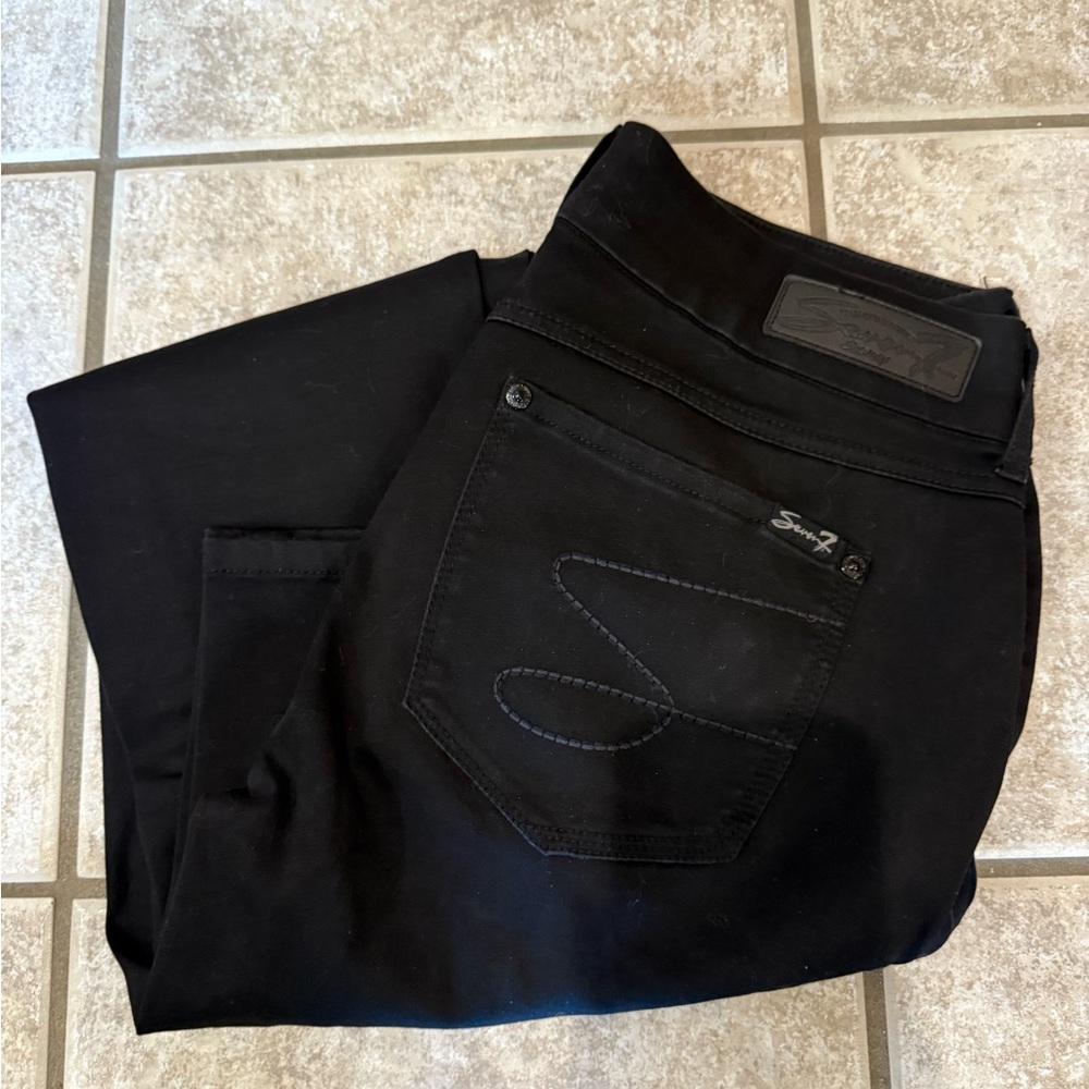 7 For All Mankind Men's Black Jeans